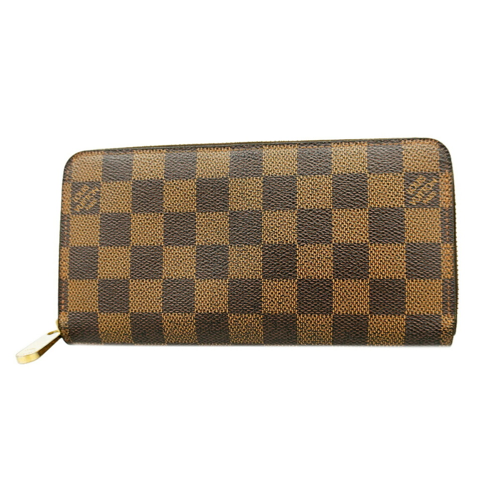 Louis Vuitton Damier Zippy Wallet N60015 Ebene Long for Men and Women